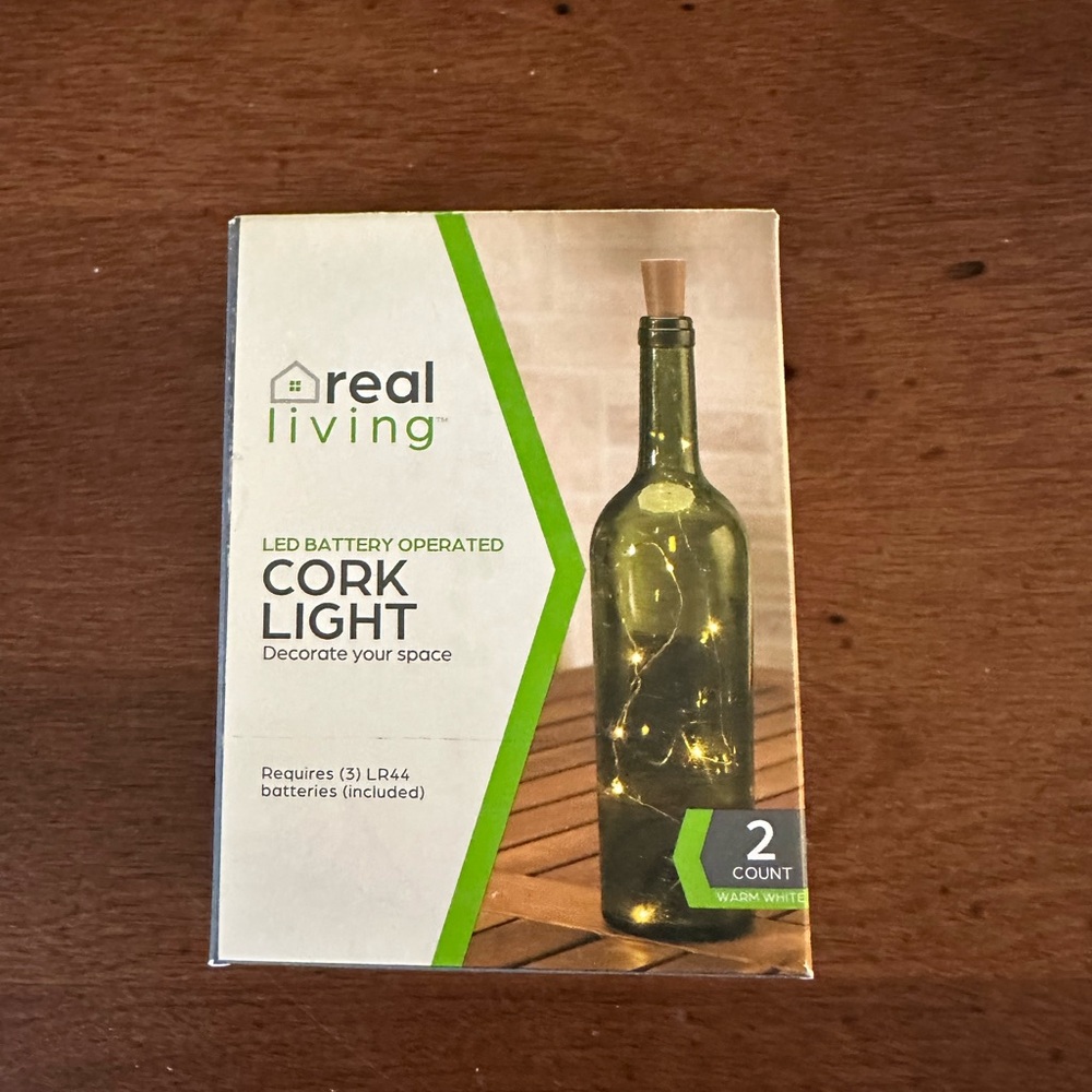 🌵 3/$15 Set of 2 LED Warm White Cork Micro Lights ( see description)